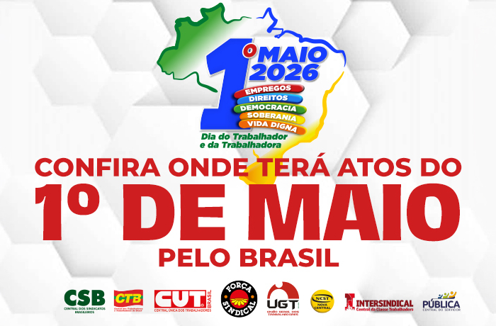 Atos do 1º de Maio mobilizam o país pelo fim da escala 6x1. Confira os locais