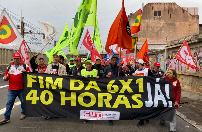 Marcha da Classe Trabalhadora defende a redução da jornada e o fim da escala 6x1