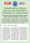 Trabalhadores: Vamos para as ruas defender a Petrobras e a democracia