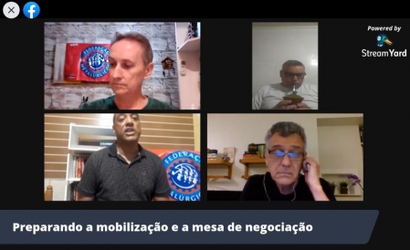 Live da FTM-RS prepara a categoria para a mesa de negociação