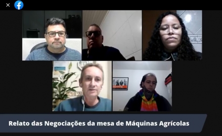 Em live, dirigentes relatam negociações da mesa de máquinas agrícolas