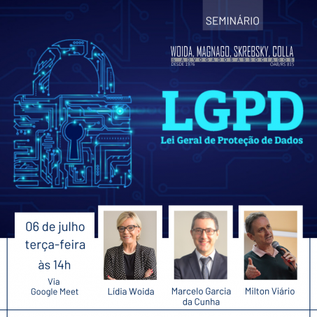 Assessoria Jurídica da Federação promove seminário sobre a LGPD na próxima terça-feira