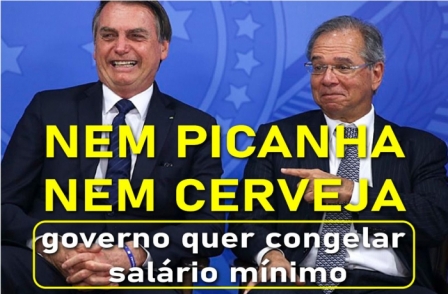 Bolsonaro quer congelar salário mínimo e aposentadorias se for reeleito, diz Guedes