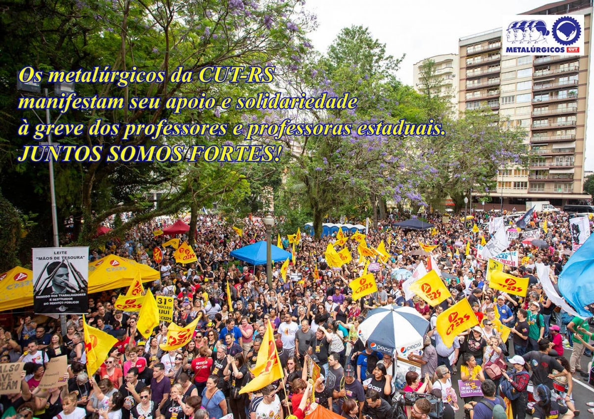 Greve dos(as) Professores(as) 2019 - Participamos e Apoiamos