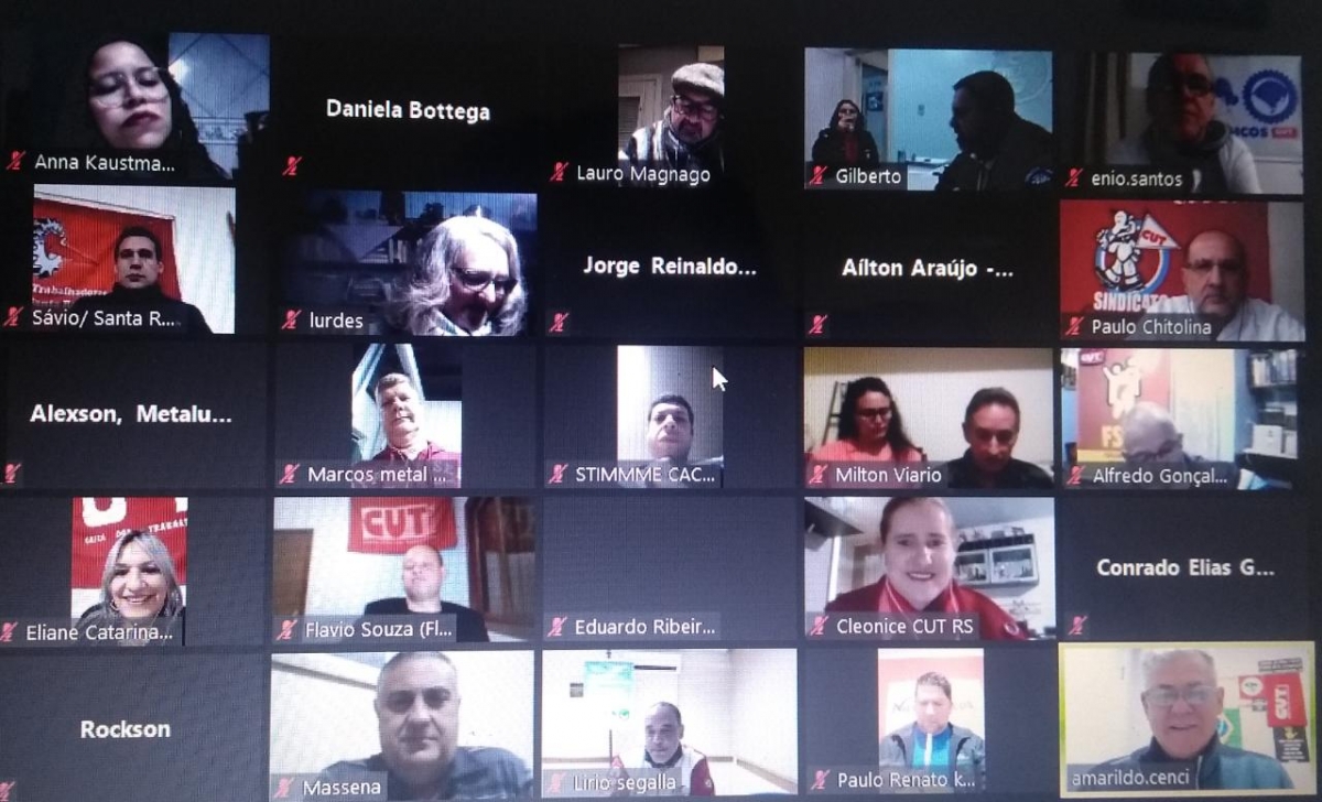 Posse da nova diretoria da FTM-RS - 20/7/2021