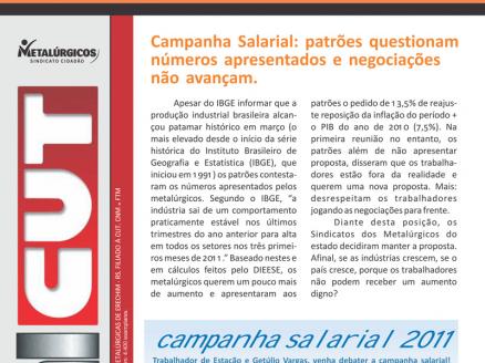 Já está circulando o boletim informativo do Sindicato dos Metalúrgicos de Erechim
